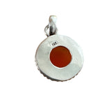 Carnelian Solid 925 Sterling Silver Pendant