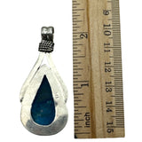 Blue Apatite Solid 925 Sterling Silver Pendant