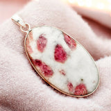 Cinnabar Solid 925 Sterling Silver Pendant