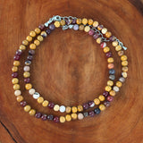 Mookaite Jasper 4 mm Beaded Necklace