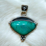 Chrysoprase Solid 925 Sterling Silver Pendant