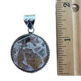 Crazy Lace Agate Solid 925 Sterling Silver Pendant