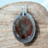 Crazy Lace Agate Solid 925 Sterling Silver Pendant