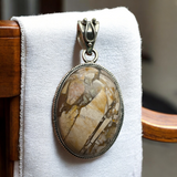 Maligano Jasper Solid 925 Sterling Silver Pendant