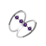 Amethyst Solid 925 Sterling Silver Ring