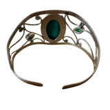 Malachite & Green Onyx Solid 925 Sterling Silver Cuff Bracelet