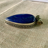 Blue Lapis Solid 925 Sterling Silver Pendant