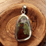 Dragons Blood Jasper Solid 925 Sterling Silver Pendant