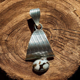 Peanut Jasper Solid 925 Sterling Silver Pendant