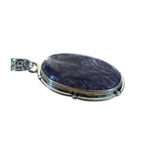 Charoite Solid 925 Sterling Silver Pendant