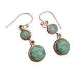 Amazonite Solid 925 Sterling Silver Earrings