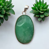 Chrysoprase Solid 925 Sterling Silver Pendant