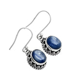 Blue Kyanite Solid 925 Sterling Silver Earrings