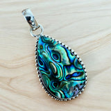 Abalone Solid 925 Sterling Silver Pendant