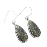 Pyrite Solid 925 Sterling Silver Earrings