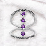 Amethyst Solid 925 Sterling Silver Ring