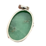 Chrysoprase Solid 925 Sterling Silver Pendant