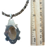 Golden Rutilated Quartz Solid 925 Sterling Silver Pendant Necklace