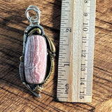 Rhodochrosite Solid 925 Sterling Silver Pendant