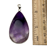 Chevron Amethyst Solid 925 Sterling Silver Pendant