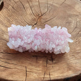 Rose Quartz chip bead Bracelet