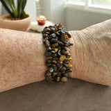 Tigers Eye chip bead Bracelet