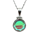 Mercury Mystic Topaz Solid 925 Sterling Silver Pendant Necklace