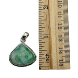 Green Rainbow Moonstone Solid 925 Sterling Silver Pendant