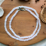 Moonstone 4 mm 16 inch Beaded Necklace