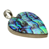 HEART Abalone Solid 925 Sterling Silver Pendant