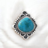 Azurite Chrysocolla Solid 925 Sterling Silver Ring 7.5