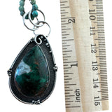 Eilat & African Turquoise Pendant Necklace