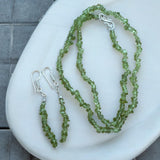 Peridot Necklace Earrings set