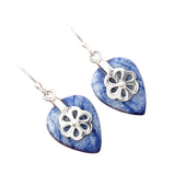 Dumortierite Blue Quartz Solid 925 Sterling Silver Earrings