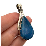 Blue Apatite Solid 925 Sterling Silver Pendant