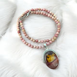 Mookaite Jasper Solid 925 Sterling Silver Pendant Necklace