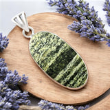 Chrysotile Solid 925 Sterling Silver Pendant