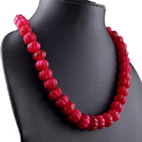 Ruby Beaded Necklace