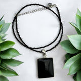 Black Onyx Solid 925 Sterling Silver Pendant Necklace