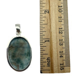 Caribbean Larimar Solid 925 Sterling Silver Pendant