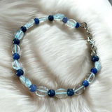 Blue Quartz & Lapis Bracelet