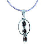 Amethyst Solid 925 Sterling Silver Pendant Necklace