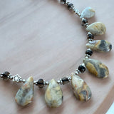 Crazy Lace Agate & Smoky Topaz Necklace