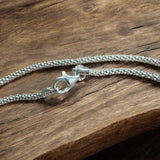 Solid 925 Italian Sterling Silver Popcorn chain