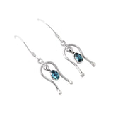 London Topaz Solid 925 Sterling Silver Earrings