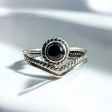 Black Onyx Solid 925 Sterling Silver Ring