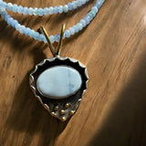 Owyhee Opal Solid 925 Sterling Silver Pendant Necklace