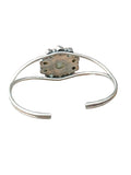 FLOWER Labradorite Solid 925 Sterling Silver Cuff Bracelet