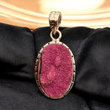 Pink Cobalto Calcite Druzy Solid 925 Sterling Silver Pendant