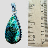 Abalone Solid 925 Sterling Silver Pendant